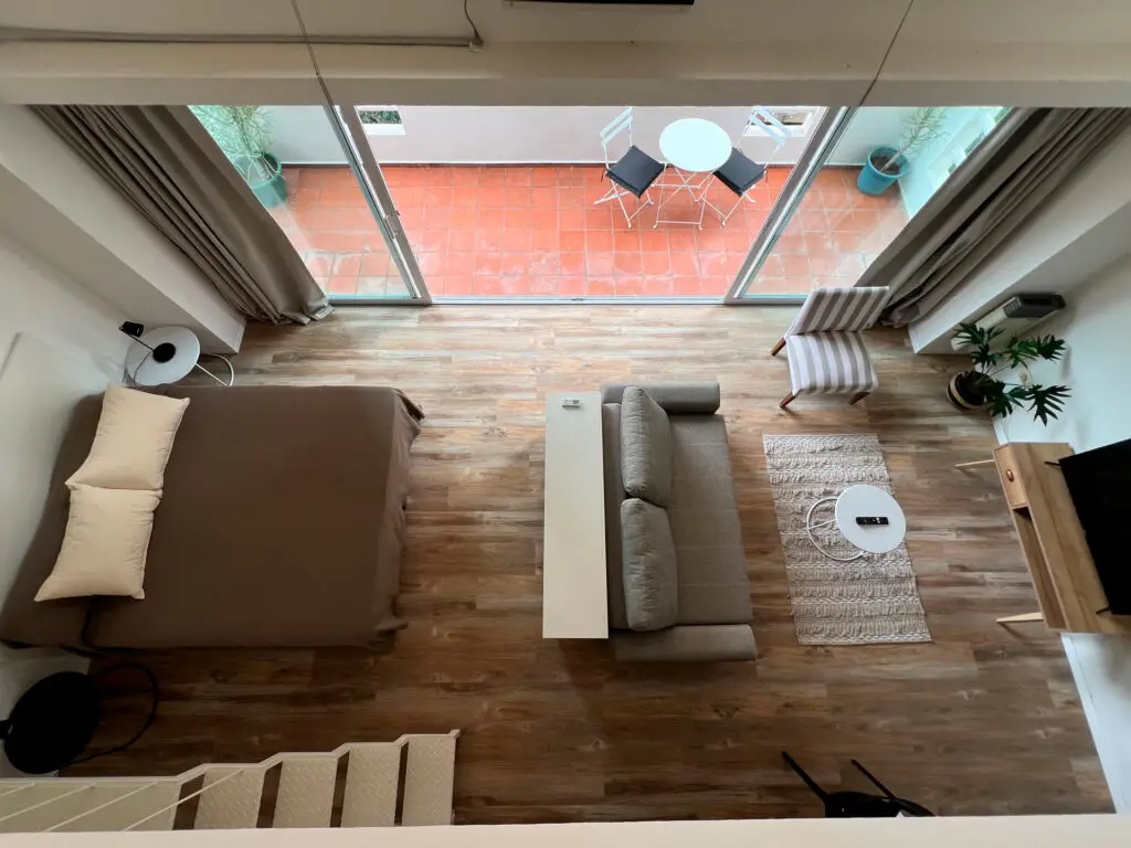 Piso 4 - Laprida Once - cama Living Balcon